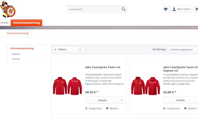 Neuer Merch-Shop online 2 merch-shop-Schlenderhaner